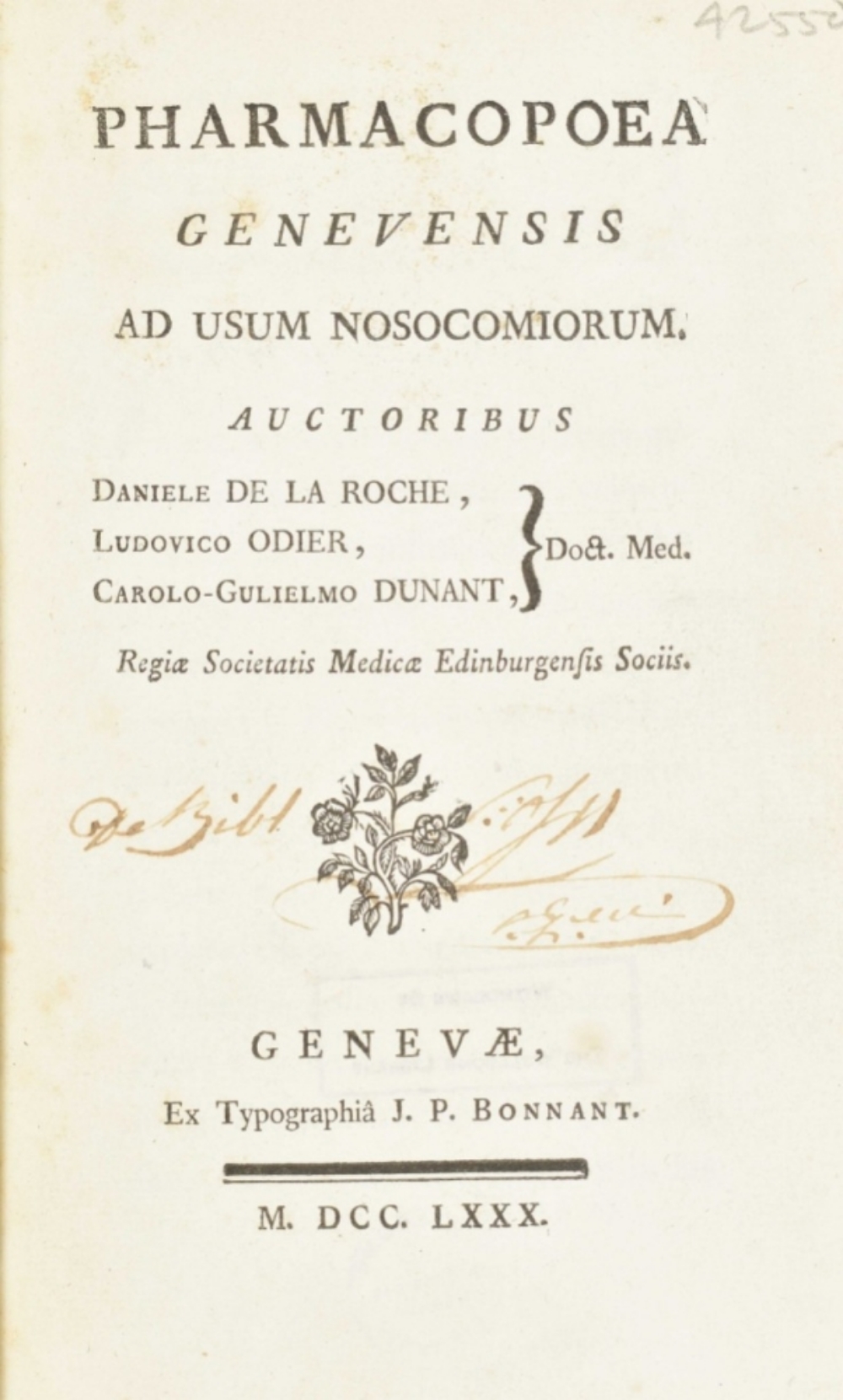 Four titles in Latin and one in Greek: Daniele de la Roche, - Image 8 of 8