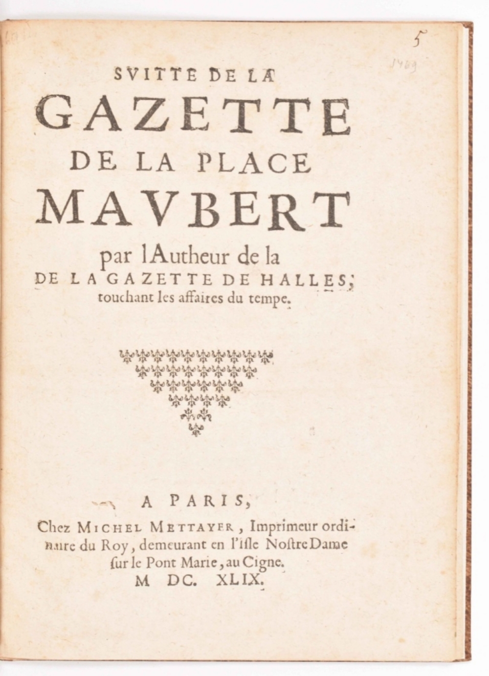 Five titles in 3 vols.: (1-3) La Gazette des Halles - Image 5 of 5