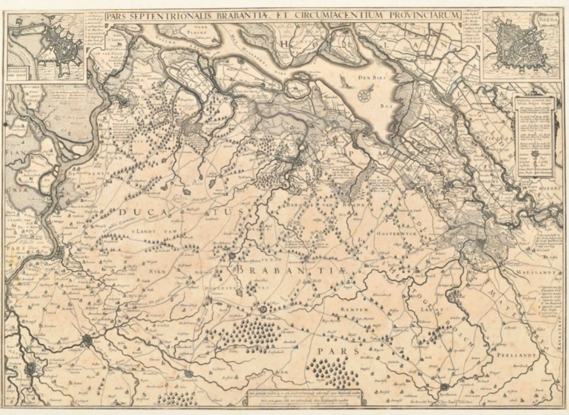 Three maps: Brabantiae pars septentrionalis - Image 4 of 7