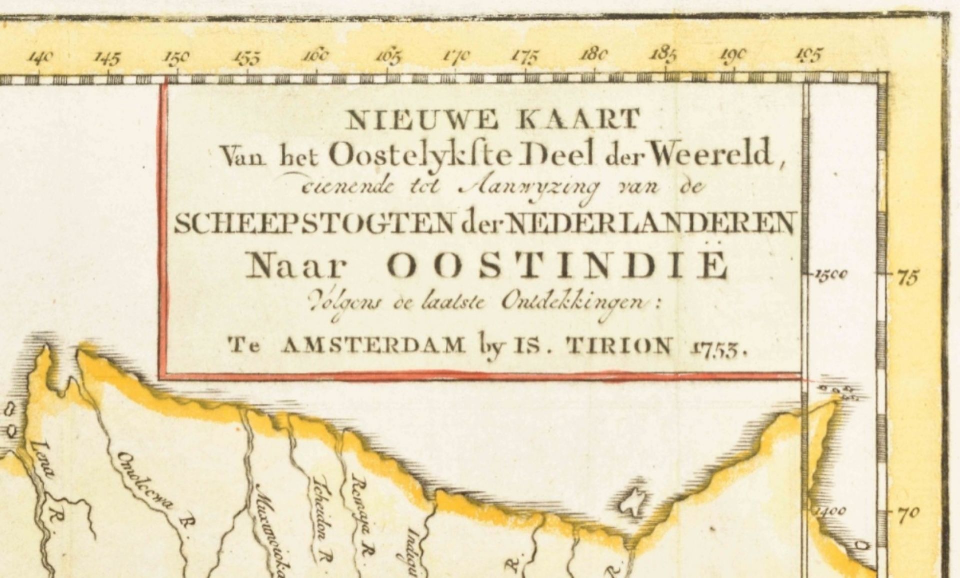 Three maps publ. by Isaak Tirion: Nieuwe Kaart - Bild 6 aus 6