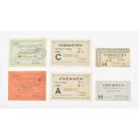 Collection of 6 Olympic Games 1928 tickets