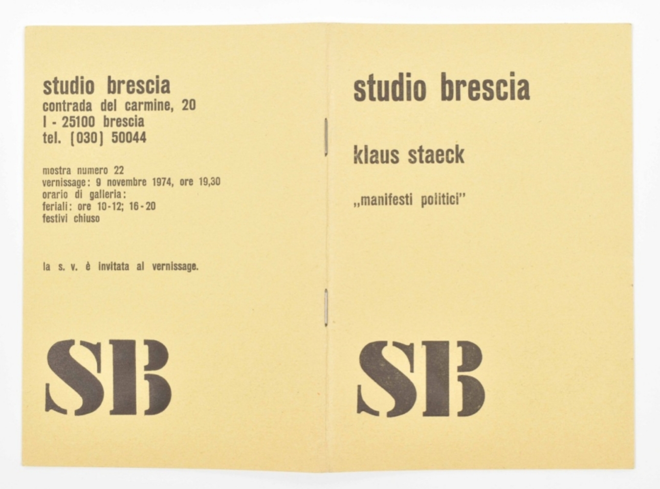 Exhibition catalogues by Studio Brescia - Image 5 of 7