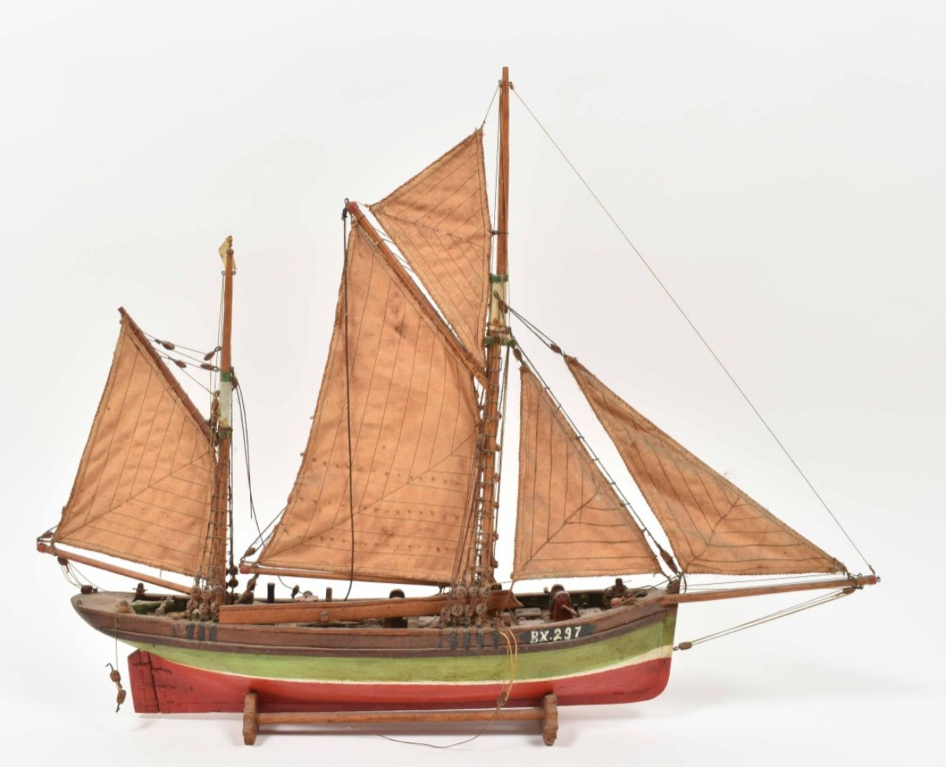 Historic model of a Dutch sailing vessel - Image 6 of 7