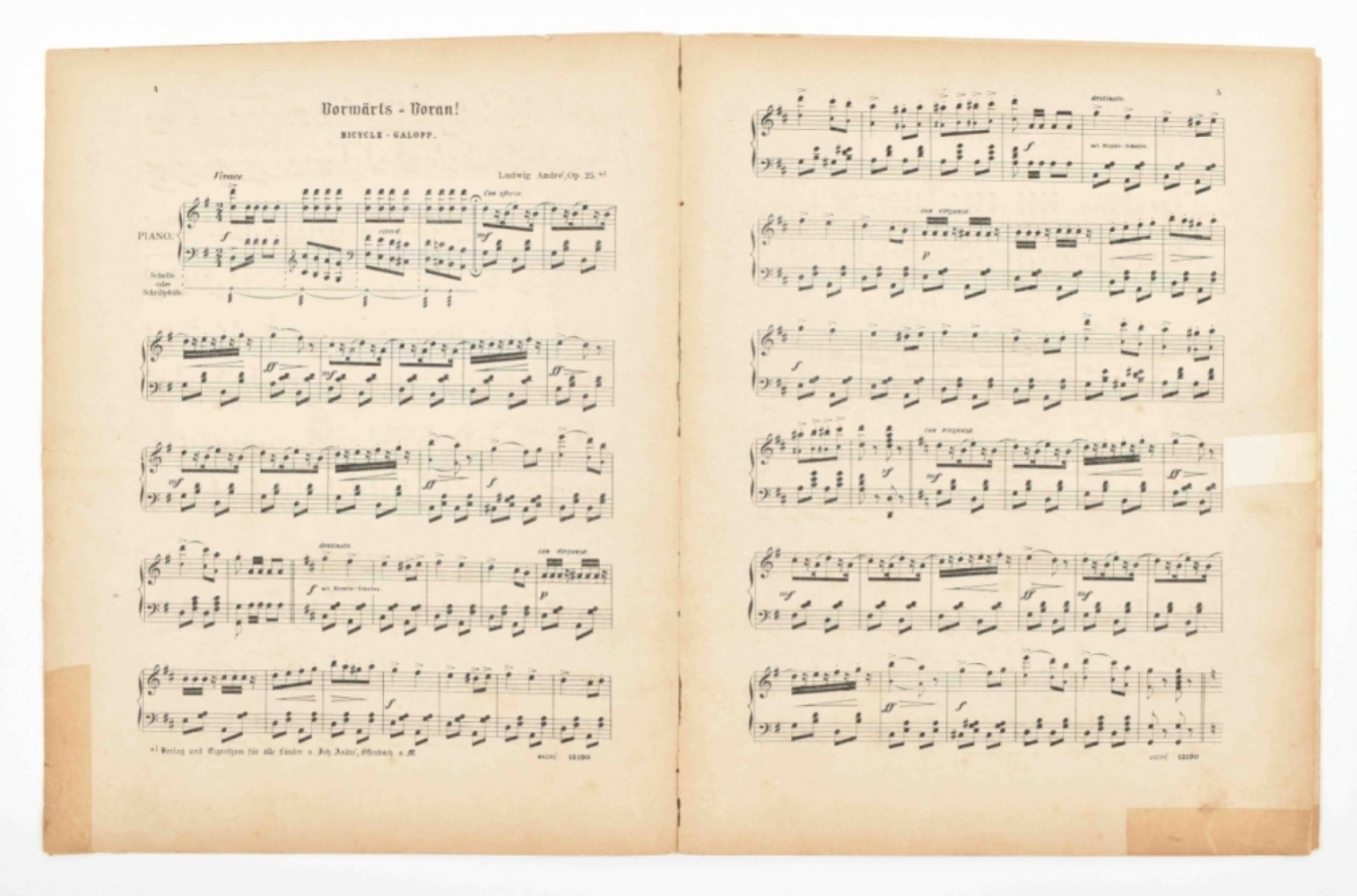 Collection of sheet music related to cycling - Image 6 of 8