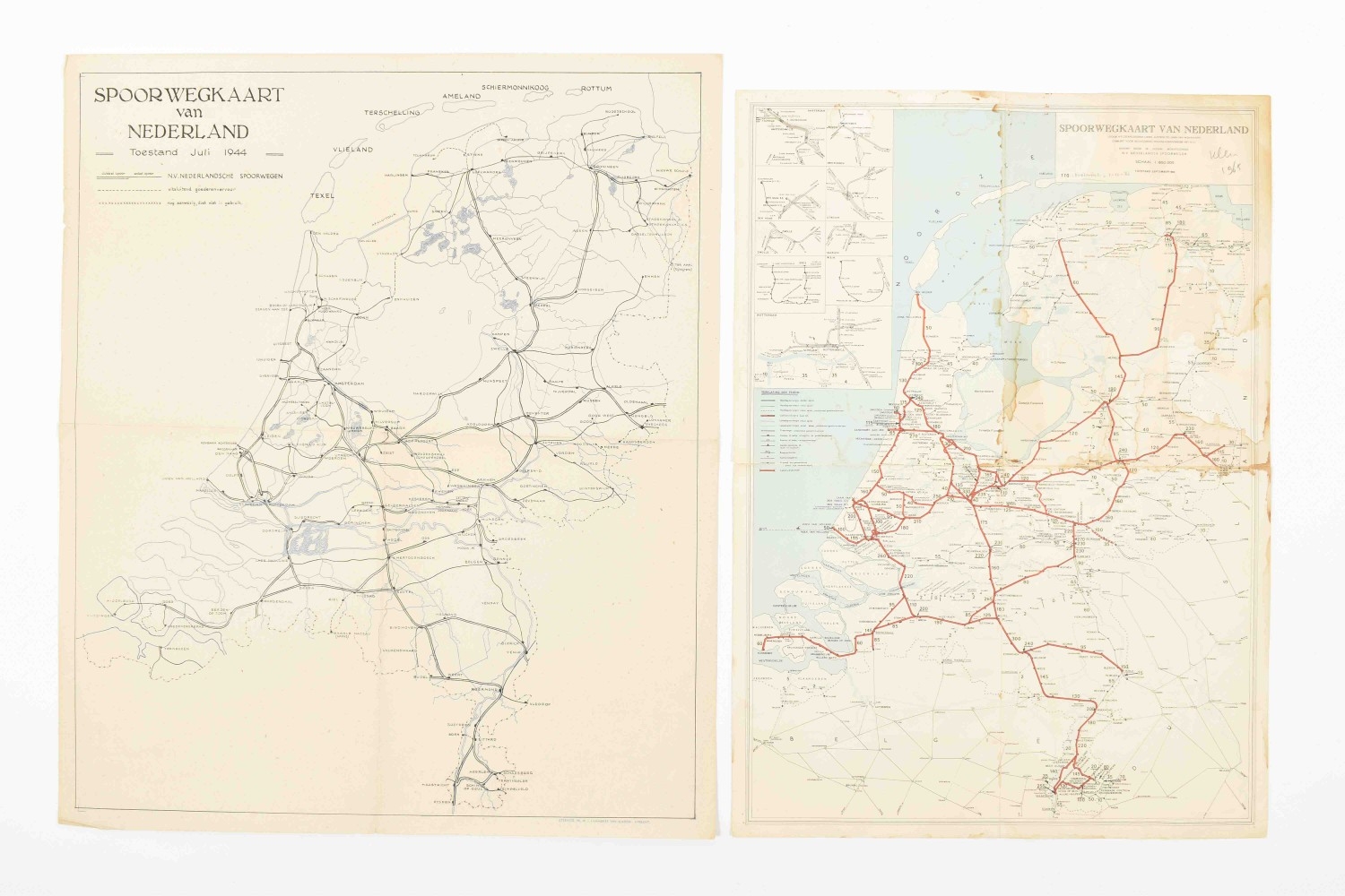 Collection of 20 railway maps - Image 8 of 10