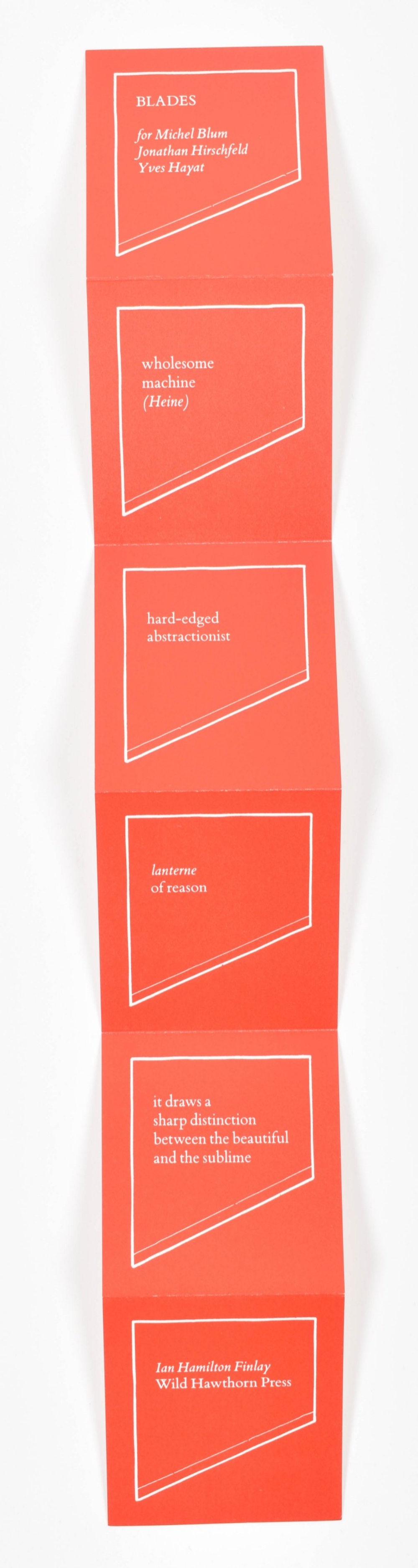 Ian Hamilton Finlay, set of 12 cards - Image 8 of 9