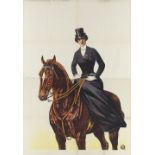 [Horses] "Woman riding sidesaddle"
