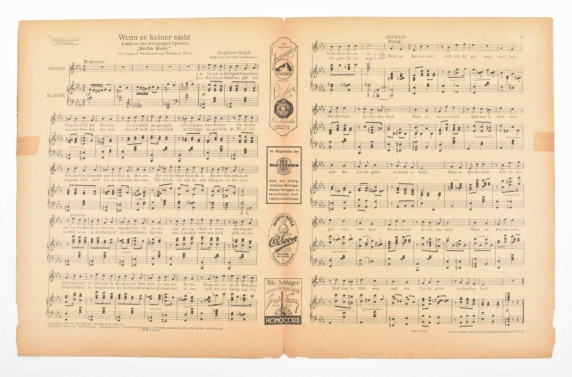 Willy Herzig (1894-1978). Collection of sheet music - Image 10 of 10