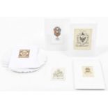 Collection of approx. 135 English heraldic ex libris