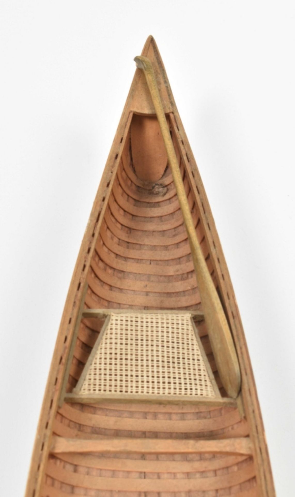 Historic model of a canoe - Image 9 of 9