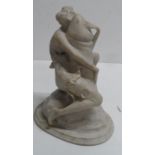 Bruno ZACH (1891-1935) erotic marble sculpture "The embrace"