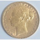 Queen Victoria young head sovereign