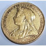 Queen Victoria old head 1897 sovereign