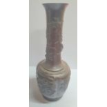 Large antique Japanese bronze vase, 47 cm tall