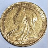 Queen Victoria old head 1901 sovereign