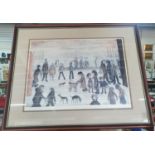 Laurence Stephen LOWRY (1887-1976) "The Park" limited edition off-set lithographic print (370/