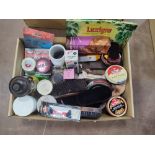 Collection of shoe repair items including studs and cleaners etc. (Qty)