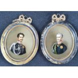 Pair of early/mid 19thC continental European generals, both in matching, period, French empire