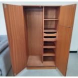 G-Plan, Teak double door wardrobe with inner compartments