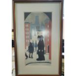 Laurence Stephen Lowry (1886-1976) limited edition (850), pencil signed lithographic print "Two