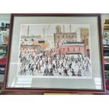 Laurence Stephen LOWRY (1887-1976) "Going to work" limited edition off-set lithographic print (57/