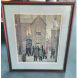 Laurence Stephen LOWRY (1887-1976) "The Arrest" limited edition off-set lithographic print (588/