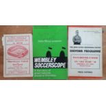 3 Programmes including Man United V Liverpool 4th Round Association Cup 1948 and signed Wembley