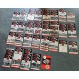 Approx 50 Manchester United home programmes from the 1961-1962 season including the FA cup home ties