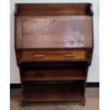 Edwardian solid Oak Larkin desk 76 x 33 x 116 cm