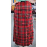 Tartan pleated skirt, size 10