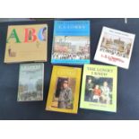 Collection of six hardback books with dust covers etc relating to L S Lowry and his artworks (6)