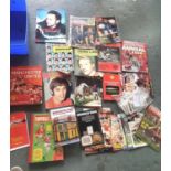 Box of various Manchester United books, magazines, programs, vintage to modern (Qty)