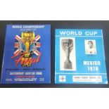 James Vance Travel Ltd - Mexico 1970 World cup travel itinerary pamphlet together with a replica