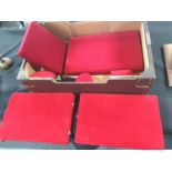 Box of velvet style jewellery cases etc (Qty)