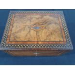 Fine quality Victorian inlaid Rosewood box complete with key