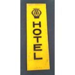 Vintage AA "Hotel" perspex sign, 56cm long