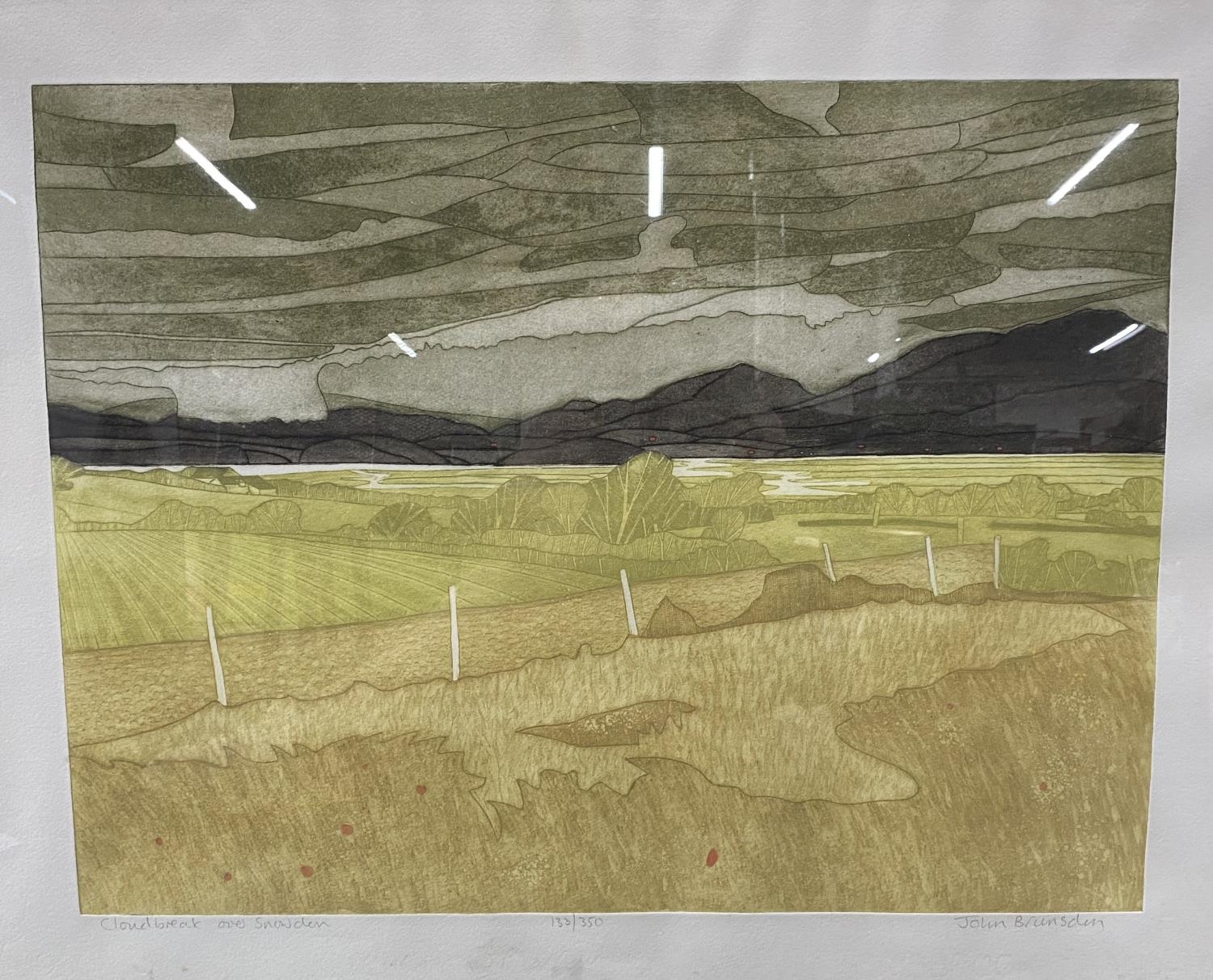 Framed John Brunsdon 'Cloudbreak over Snowdon' 59cm x 36cm - Image 2 of 5