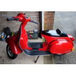 Vespa P200E scooter, 1980's, 200cc, Petrol, 525 miles, 12 months MOT, Fully restored engine and