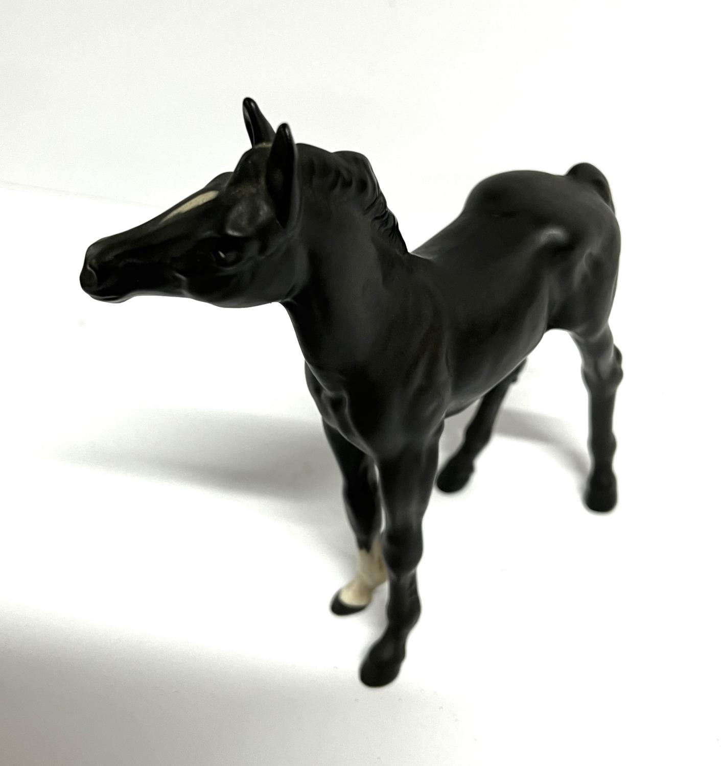 Matt Black Beswick Horse - Image 2 of 3