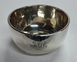 Silver hallmarked an engraved bowl C.1924