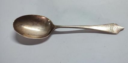 Silver hallmarked "O.M.G.S Challenge Cup 1956" spoon 25 grams