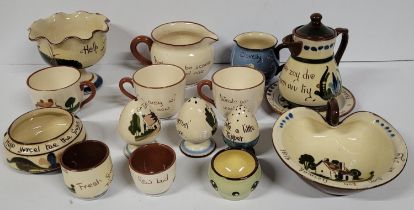 collection of Aller Vale pottery