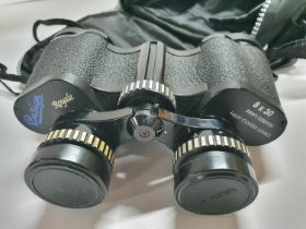 Ensign "Royale" 8 x 30 binoculars with carry case