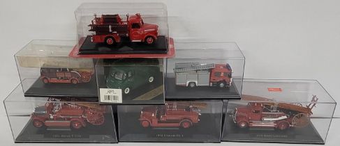 metal die cast fire engines including three signature series examples