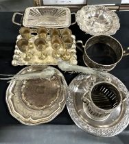 Various Metalware including Goblets and Pheasants (Qty)