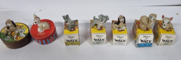 Seven Wade Disney figurines including two Hatbox collection (7)