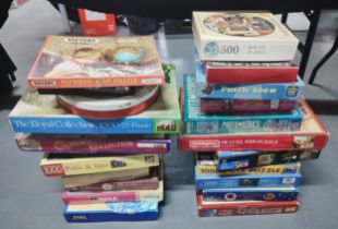 Selection of various jigsaw puzzles (Qty)