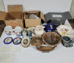 Collection of Wade including cameo dish, Tetley musical jugs, penguin set, large tortoise bowl and