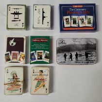 Collection of playing cards including Naval spotter, Airplane spotter and Darling examples (Qty)
