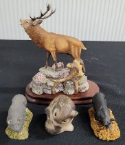 Four Poole and Royal Doulton animal figures (4)